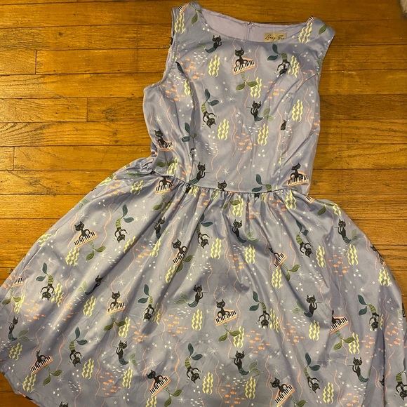 Lindy Bop Dresses & Skirts - Lindy Bop vintage style mermaid cat musician dress